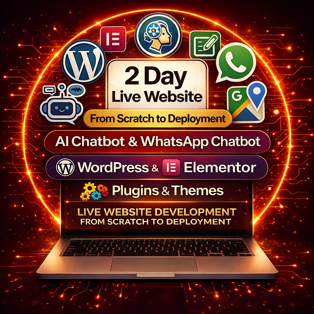 2- Day Website development - Webinar Bootcamp